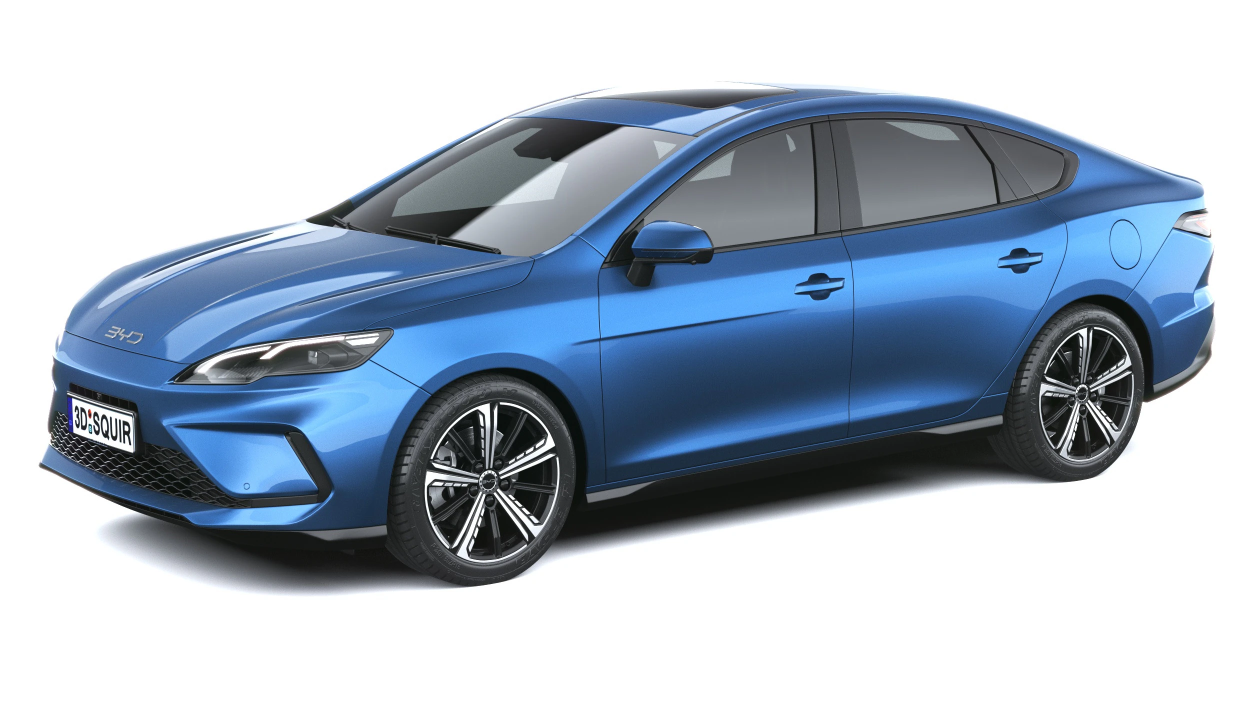 BYD Seal 5 DM-i 2025 3D Model .c4d .max .obj .3ds .fbx .stl .blend 
