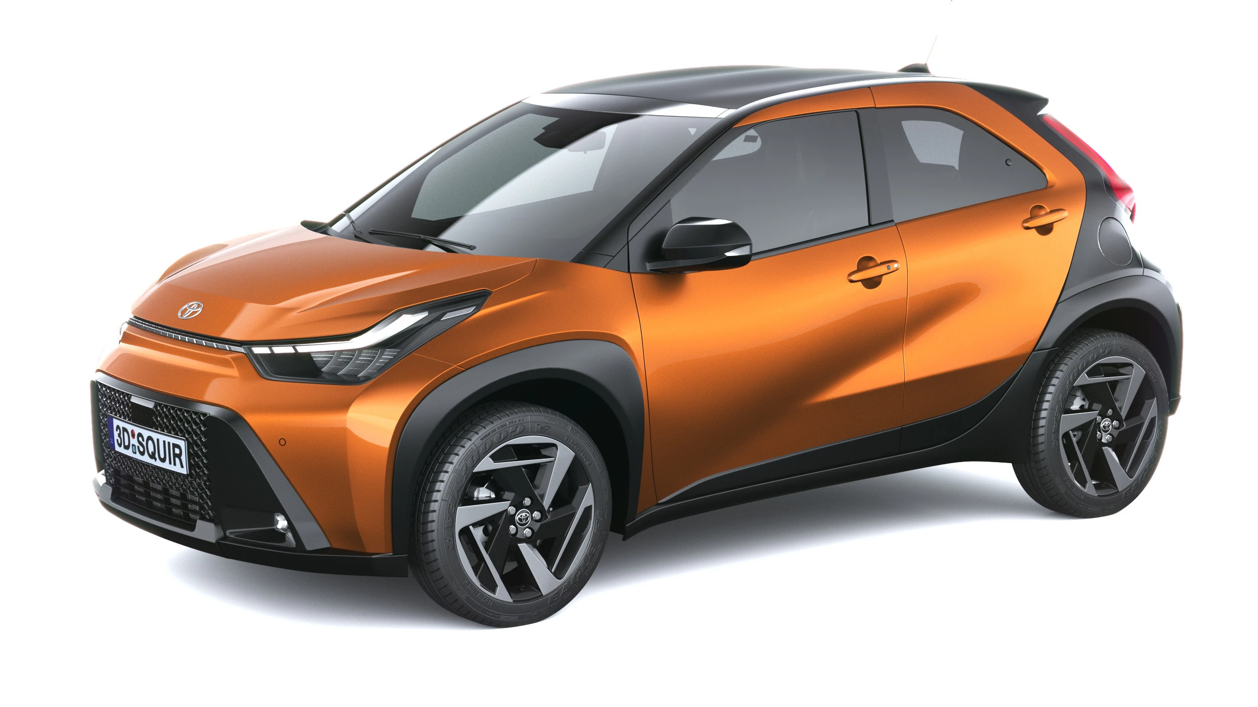 Toyota Aygo X 2026 3D Model .c4d .max .obj .3ds .fbx .stl .blend 