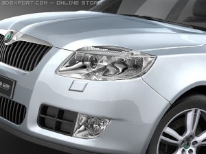 Skoda Fabia Combi 2008 midpoly Modelo 3D