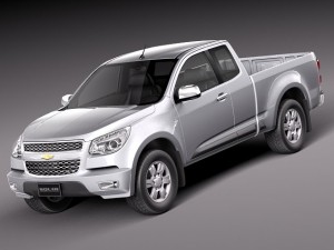 Chevrolet Colorado Extended Cab 2012 3D 模型