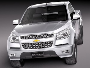 Chevrolet Colorado Extended Cab 2012 Modello 3D