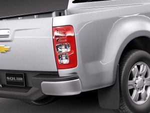 Chevrolet Colorado Extended Cab 2012 Modello 3D