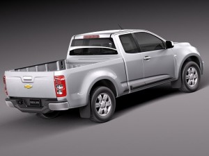 Chevrolet Colorado Extended Cab 2012 Modello 3D