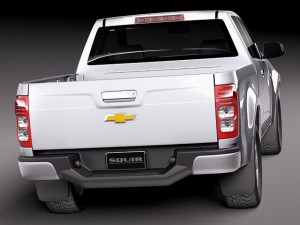 Chevrolet Colorado Extended Cab 2012 Modello 3D