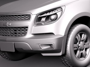 Chevrolet Colorado Extended Cab 2012 Modello 3D