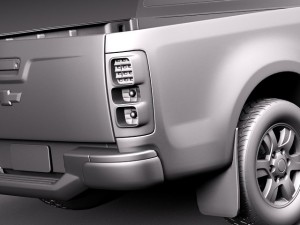 Chevrolet Colorado Extended Cab 2012 Modello 3D