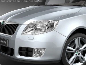 Skoda Fabia Combi 2008 3D Model
