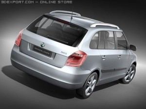 Skoda Fabia Combi 2008 Model 3D