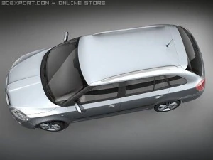 Skoda Fabia Combi 2008 3D Model