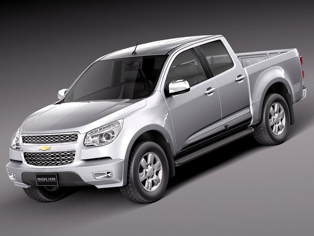 Chevrolet Colorado 2012 Double Cab Modelo 3D .c4d .max .obj .3ds .fbx .stl .blend 