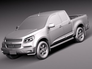 Chevrolet Colorado 2012 Double Cab Modelo 3D