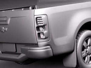 Chevrolet Colorado 2012 Double Cab Modelo 3D