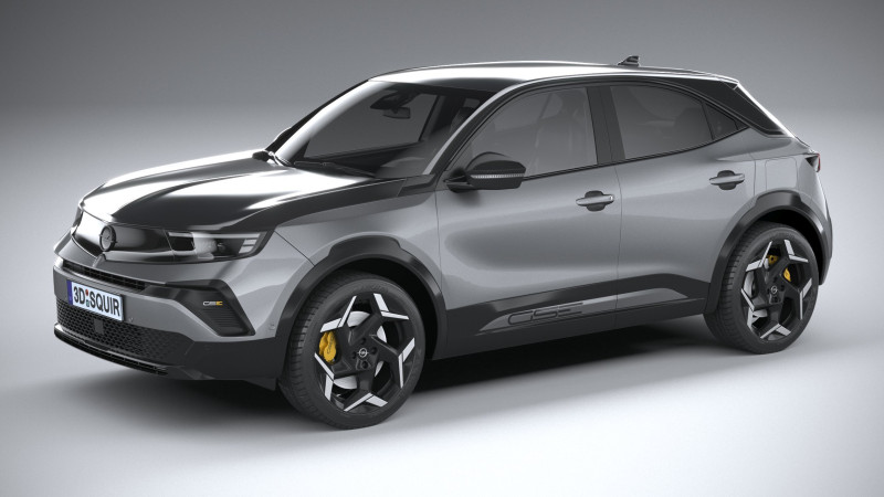 Opel Mokka GSE 2025 3D Модель .c4d .max .obj .3ds .fbx .stl .blend
