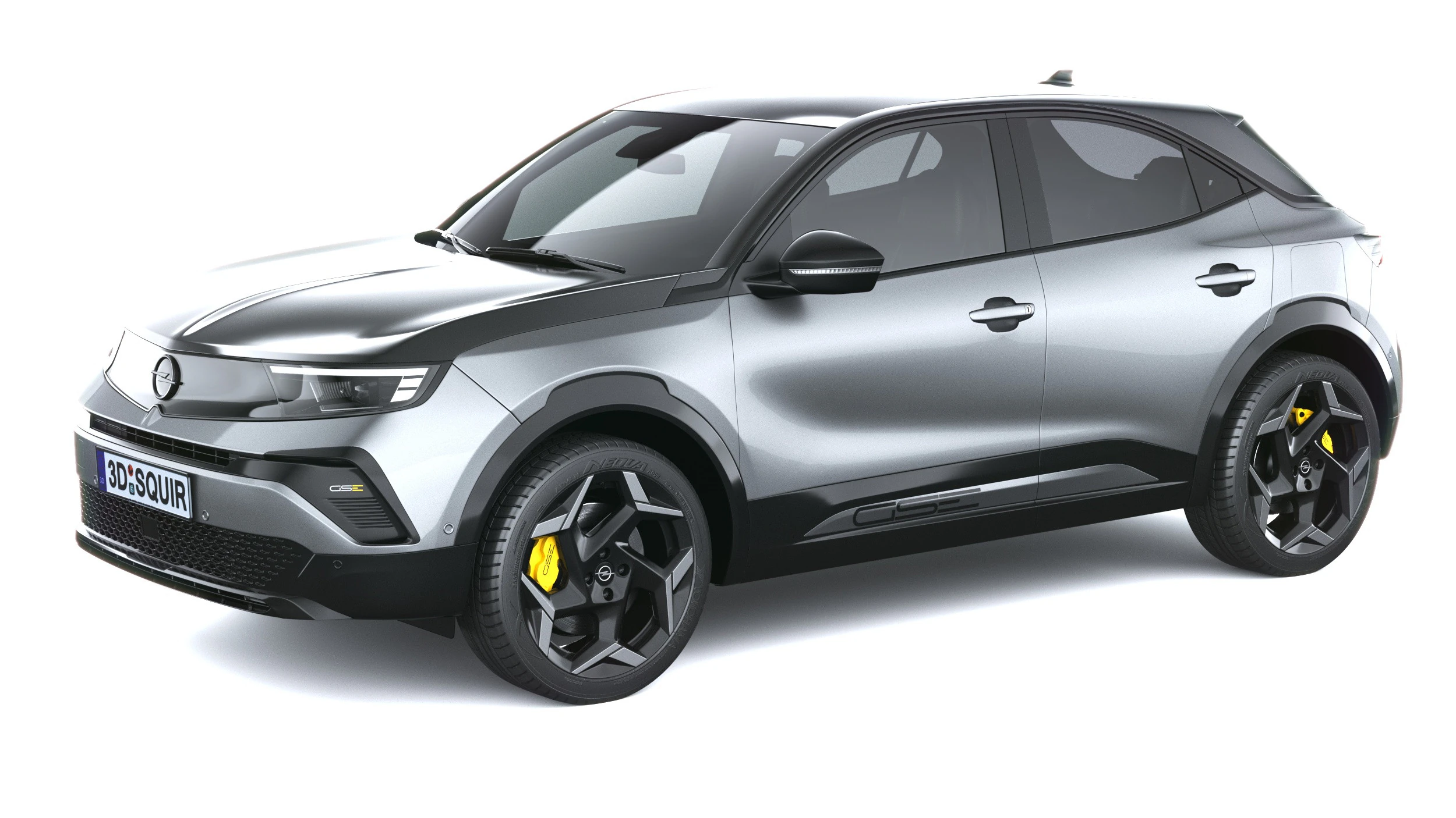 Opel Mokka GSE 2025 3D Model .c4d .max .obj .3ds .fbx .stl .blend