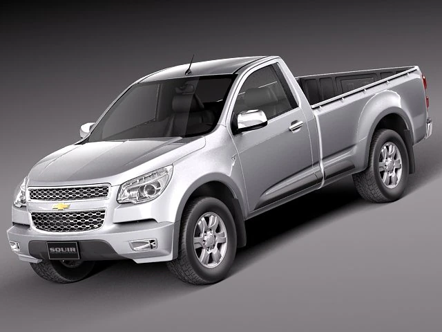 Chevrolet Colorado Regular Cab 2012 3D Model .c4d .max .obj .3ds .fbx .stl .blend