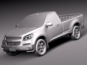 Chevrolet Colorado Regular Cab 2012 Modelo 3D