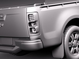 Chevrolet Colorado Regular Cab 2012 Modelo 3D