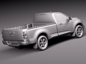 Chevrolet Colorado Regular Cab 2012 Modelo 3D