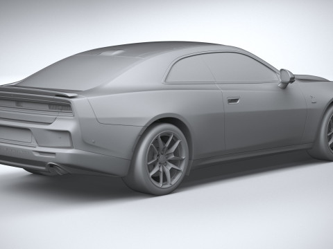 Dodge Charger Scat pack 2026 3D Model