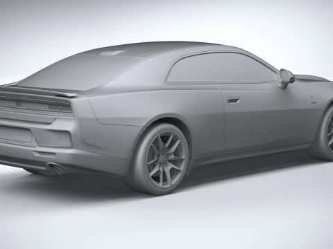Dodge Charger Scat pack 2026 3D Model