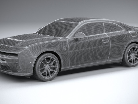 Dodge Charger Scat pack 2026 3D Model