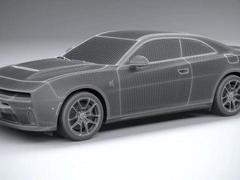 Dodge Charger Scat pack 2026 3D Model