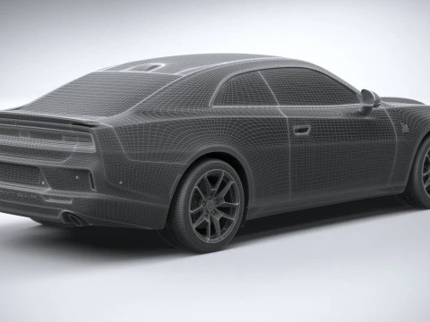 Dodge Charger Scat pack 2026 3D Model