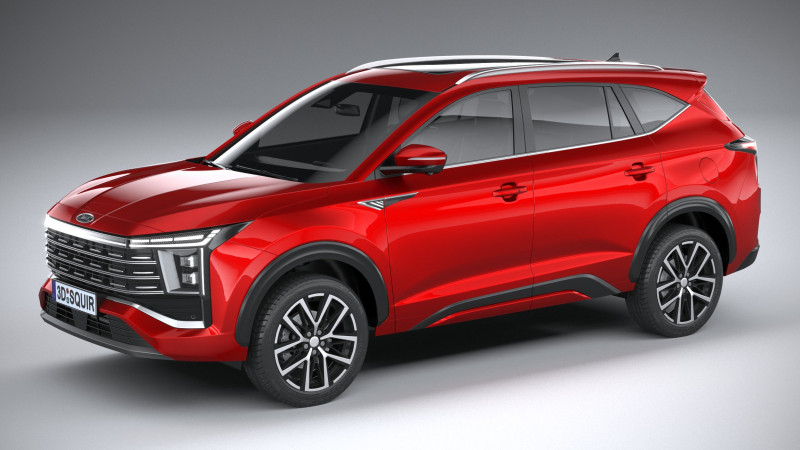 JAC JS8 PRO 2026 Model 3D .c4d .max .obj .3ds .fbx .stl .blend