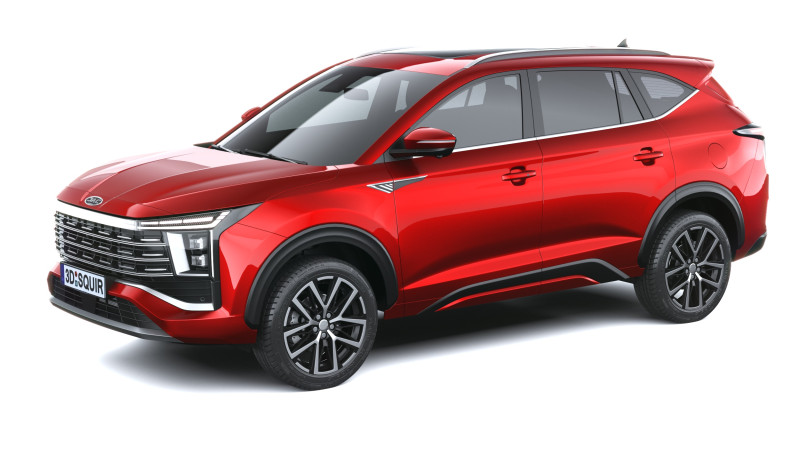 JAC JS8 PRO 2026 3D Model .c4d .max .obj .3ds .fbx .stl .blend 