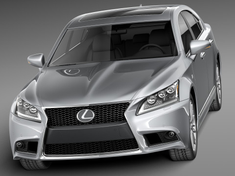Lexus LS 460 F Sport 2013 3D-Modell