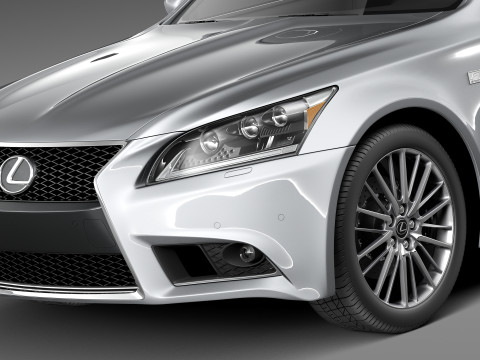 Lexus LS 460 F Sport 2013 3D-Modell