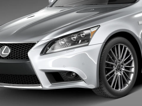 Lexus LS 460 F Sport 2013 3D Model