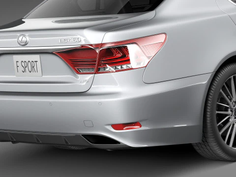Lexus LS 460 F Sport 2013 3D Model