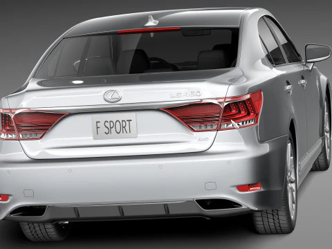 Lexus LS 460 F Sport 2013 3D Model