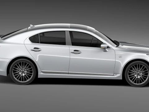 Lexus LS 460 F Sport 2013 3D Model