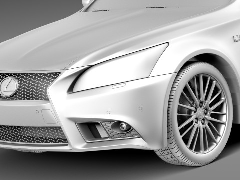 Lexus LS 460 F Sport 2013 3D-Modell