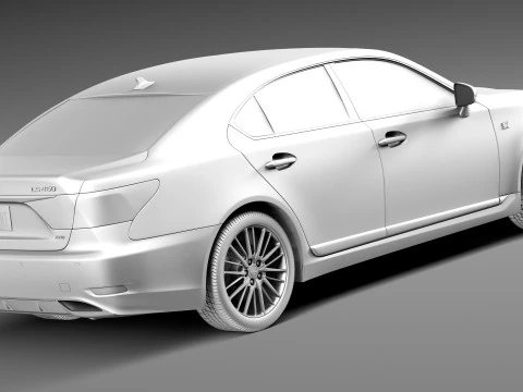 Lexus LS 460 F Sport 2013 3D Model