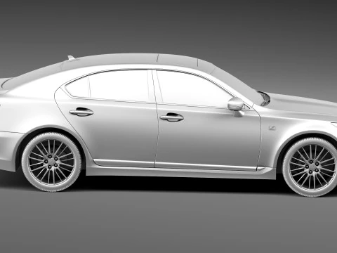 Lexus LS 460 F Sport 2013 3D Model