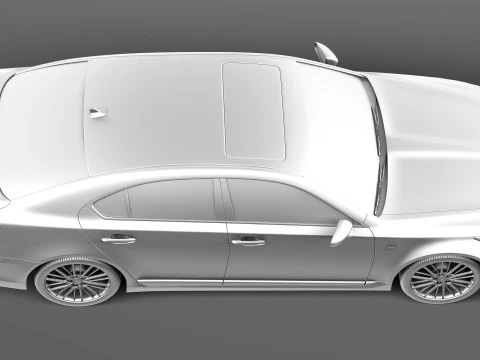 Lexus LS 460 F Sport 2013 3D Model