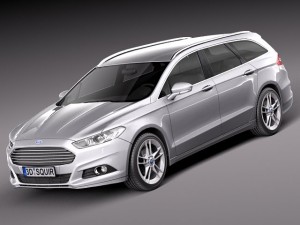 Mondeo Estate 2013 3D Model