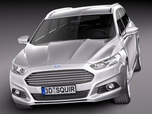 Mondeo Estate 2013 3D 모델