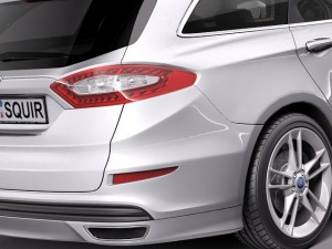 Mondeo Estate 2013 3D 모델