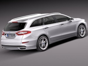 Mondeo Estate 2013 3D 모델