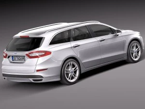 Mondeo Estate 2013 3D Model