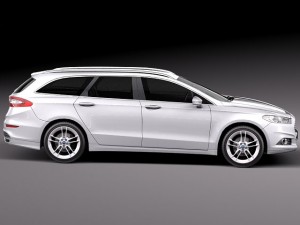 Mondeo Estate 2013 3D 모델