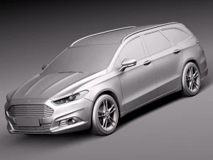 Mondeo Estate 2013 3D Model