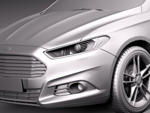 Mondeo Estate 2013 3D 모델