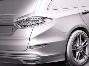 Mondeo Estate 2013 3D 모델