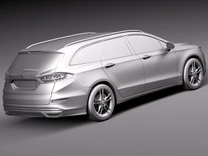 Mondeo Estate 2013 3D Model