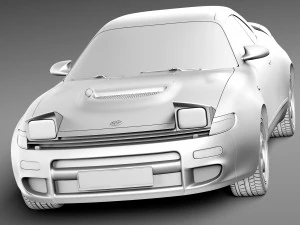 Toyota Celica ST 185 1990-1993 3D Model